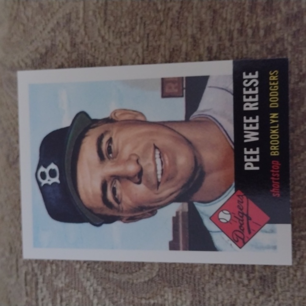 Pee Wee Reese Topps baseball card